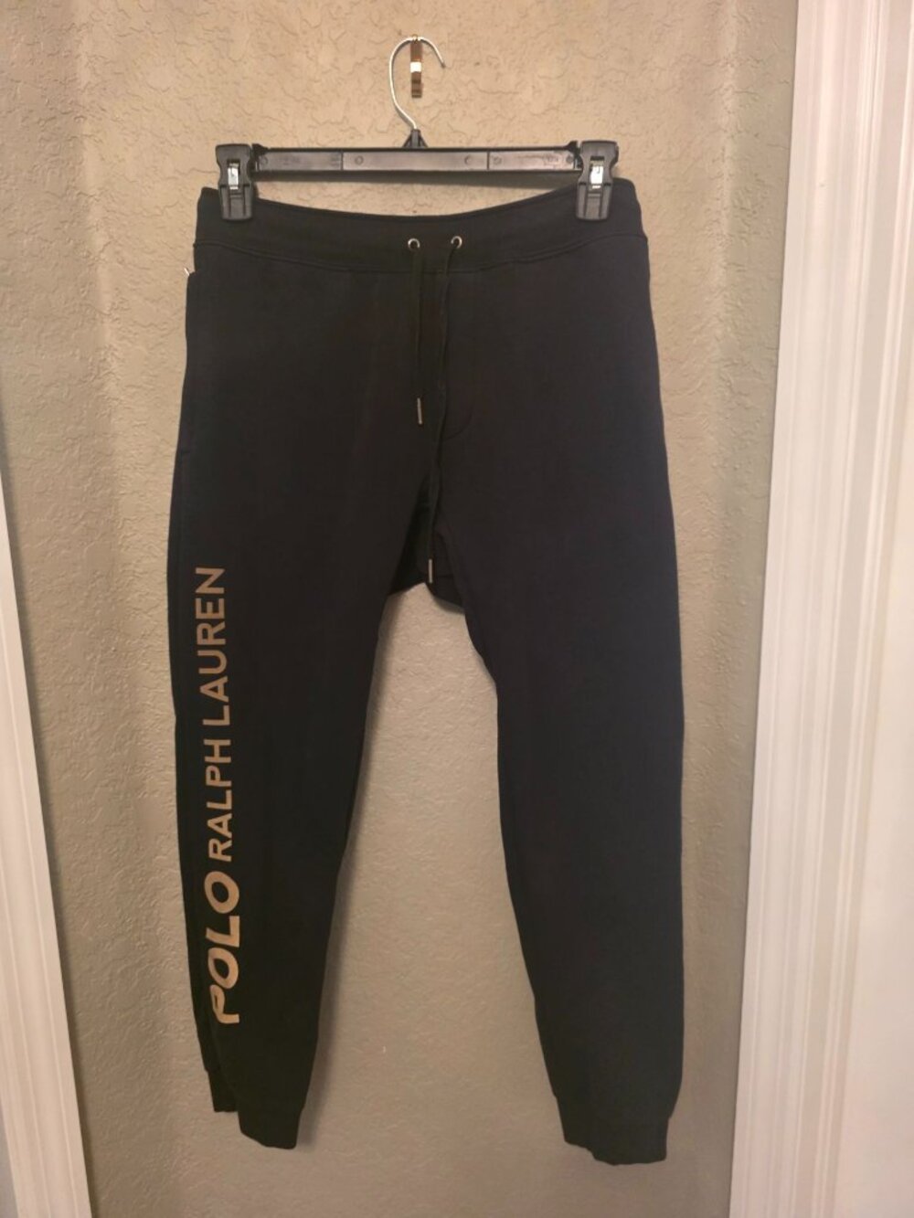 Polo Ralph Lauren Men's Black Gold Jogger Sweat Pants size S - EUC